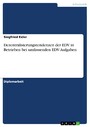 Dezentralisierungstendenzen der EDV in Betrieben bei umfassenden EDV-Aufgaben