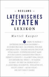 Reclams Lateinisches Zitaten-Lexikon - Reclams Universal-Bibliothek