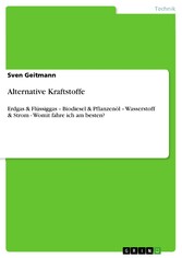 Alternative Kraftstoffe - Erdgas & Flüssiggas - Biodiesel & Pflanzenöl - Wasserstoff & Strom - Womit fahre ich am besten?