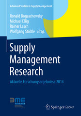 Supply Management Research - Aktuelle Forschungsergebnisse 2014 Supply Management Research - Aktuelle Forschungsergebnisse 2014