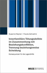 Innerfamiliäre Tötungsdelikte im Zusammenhang mit Beziehungskonflikten, Trennung beziehungsweise Scheidung - Konsequenzen für die Jugendhilfe